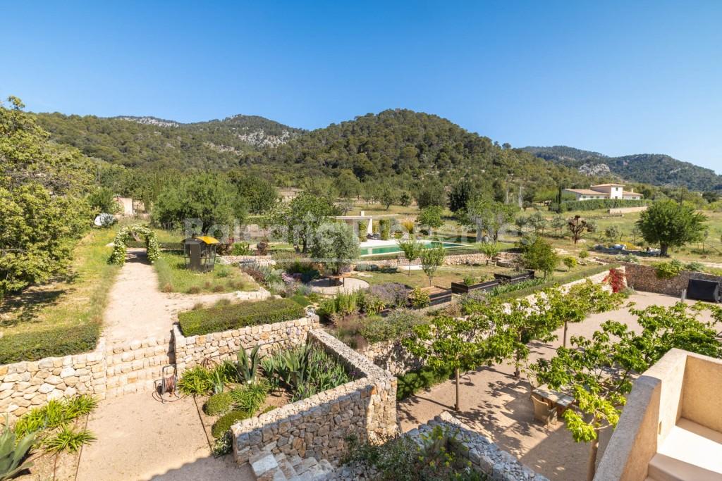 Country villa for sale at the foot of the mountain near the town Selva, Mallorca