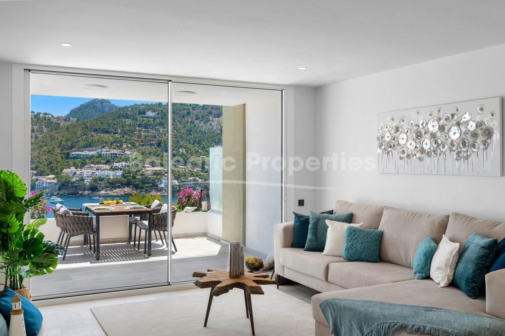 Modern luxury apartment for sale with views of the bay in Puerto Andratx, Mallorca