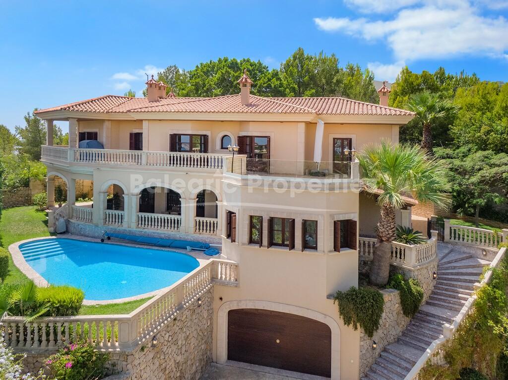 Impressive Mediterranean style villa for sale in Bendinat, southwest Mallorca