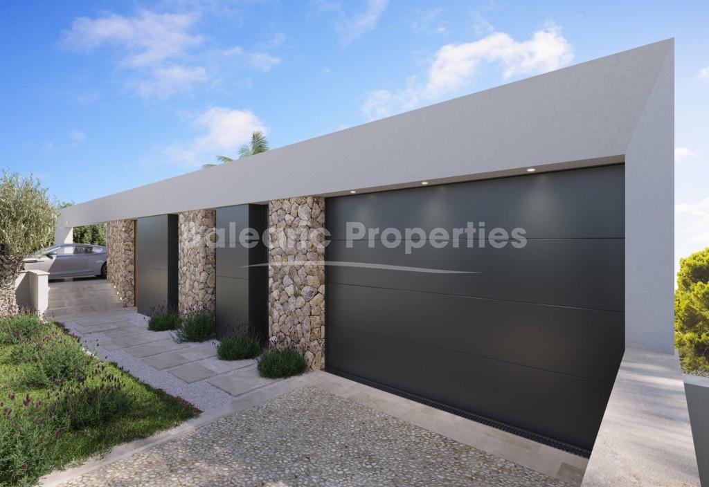 Proyecto de villa contemporánea con idílicas vistas al mar a la venta en Nova Santa Ponsa, Mallorca