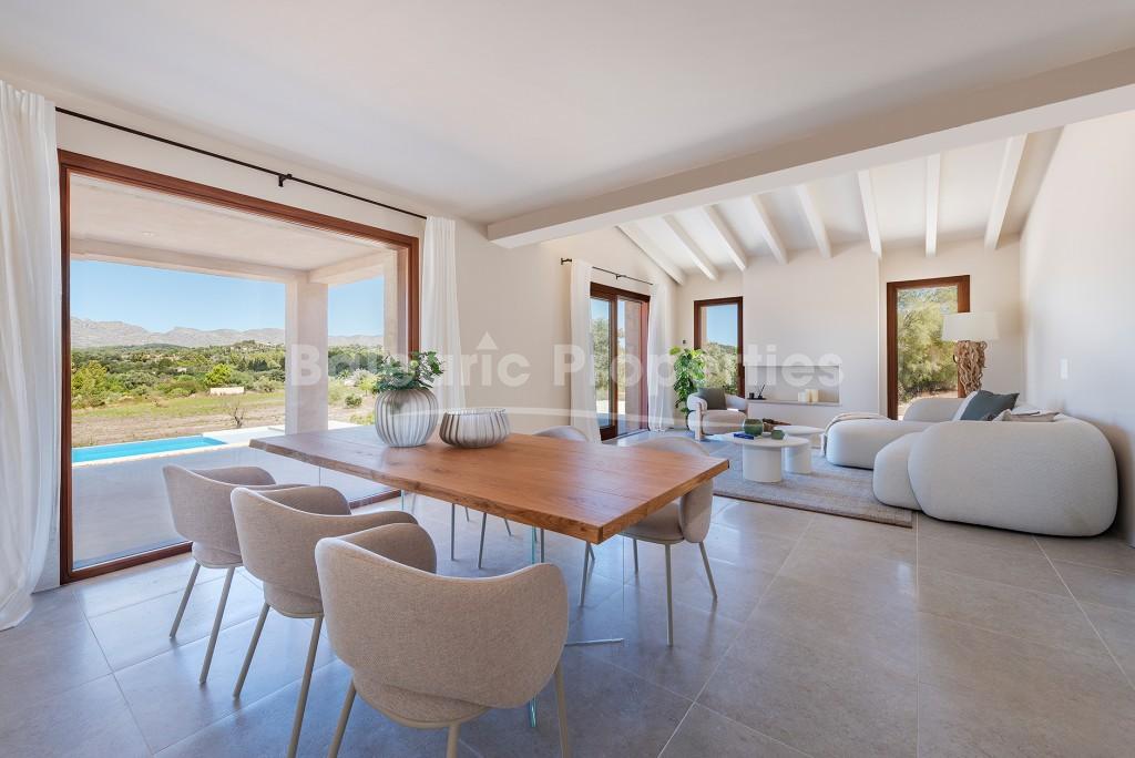 Stunning BRAND NEW country home for sale in Pollensa, North Mallorca