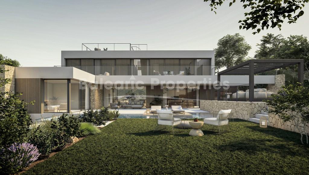 Villa ultramoderna en venta en una zona tranquila de Cala Vinyes, Mallorca