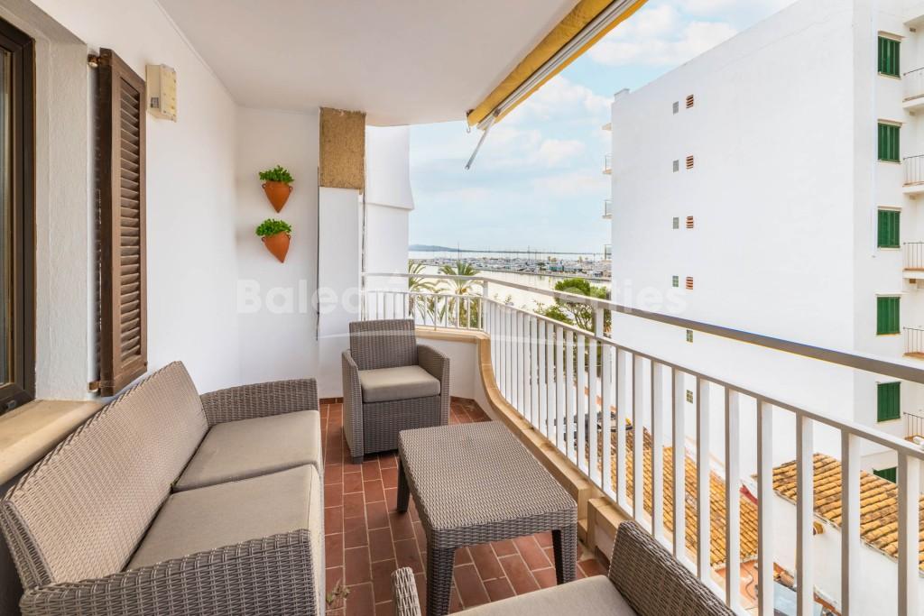 Turnkey apartment with sea views for sale in the heart of Puerto Pollenca, Mallorca