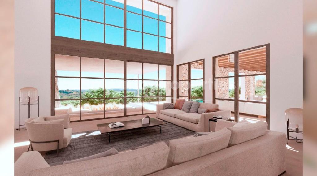 Exceptional country villa project with license for sale in Montuïri, Mallorca
