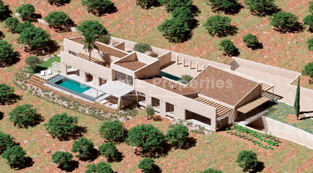 Exceptional country villa project with license for sale in Montuïri, Mallorca