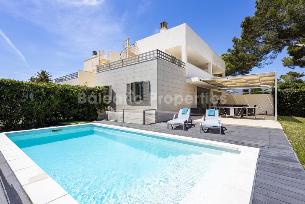 Semi-detached villa with pool for sale near the beach in Playa de Muro, Mallorca