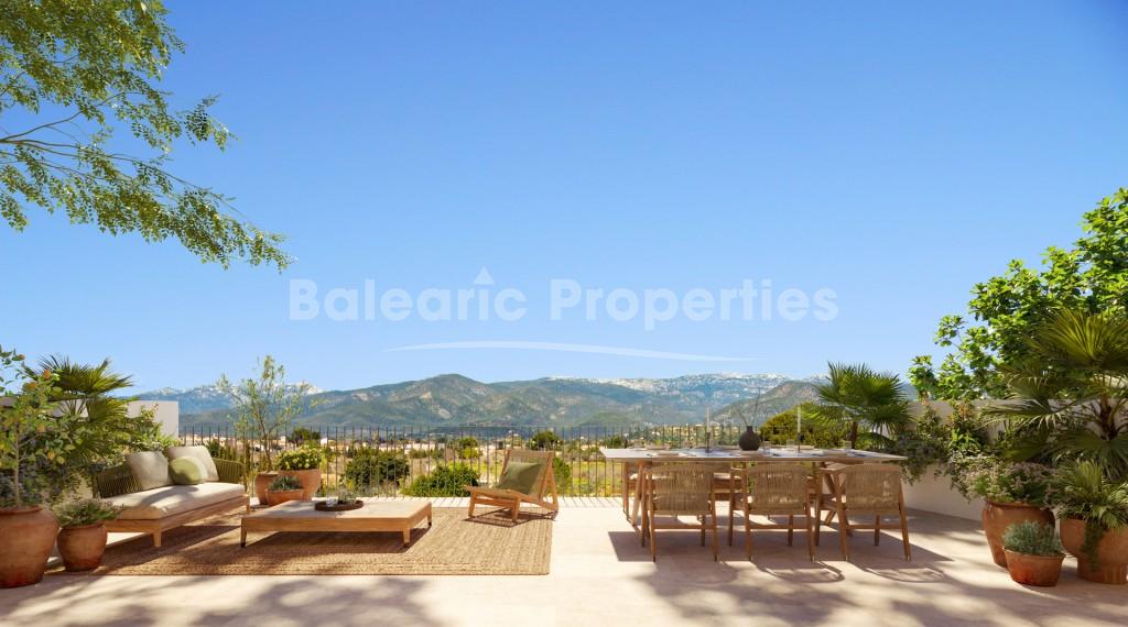 Completely renovated townhouse with pool for sale in Santa Maria Del Cami, Mallorca