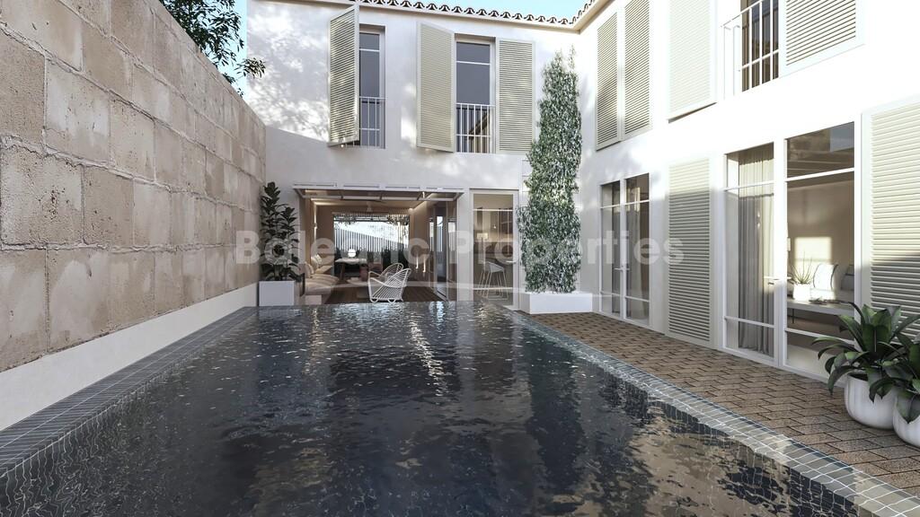 Townhouse with project and building license for sale in Pollensa, North Mallorca