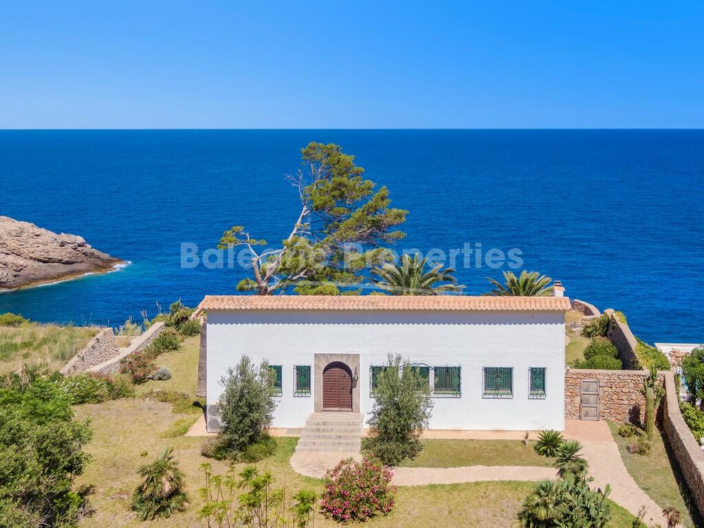 Incredible seafront finca with boathouse for sale in Banyalbufar, Mallorca