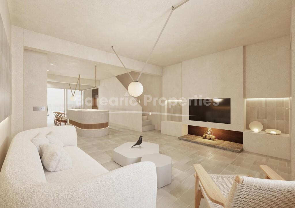 Casa de pueblo con proyecto de reforma aprobado en venta en Pollensa, Mallorca