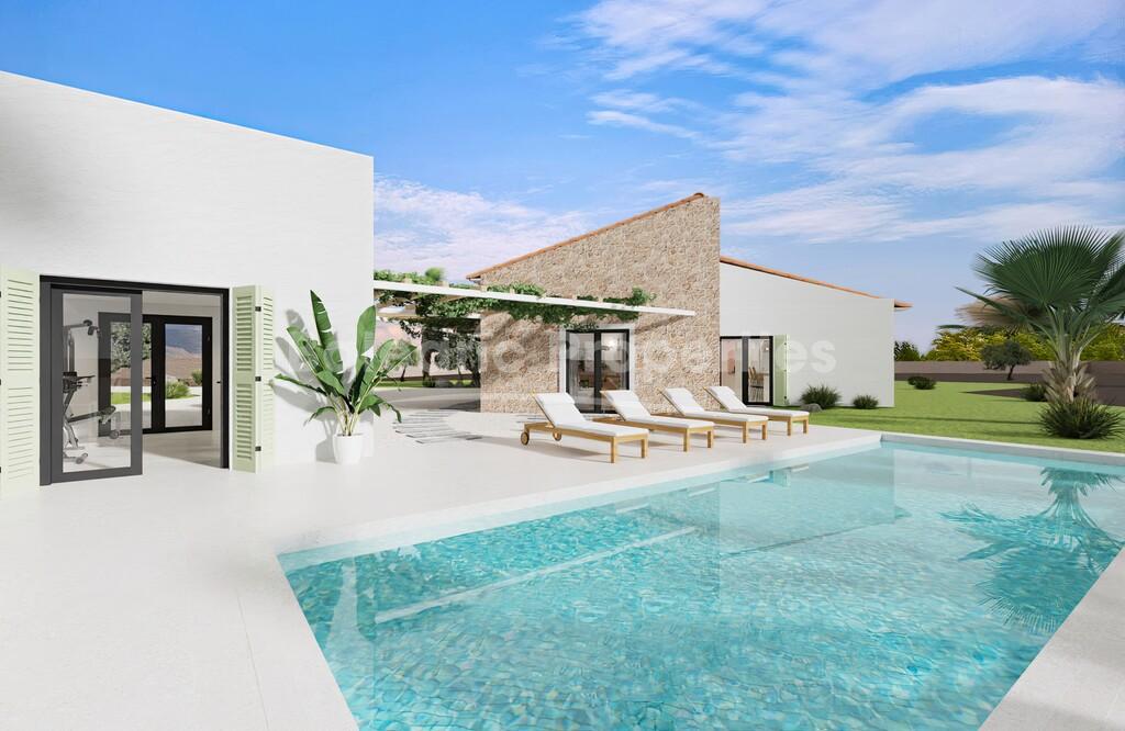 Plot with high-quality project for sale in a residential area near Portol, Mallorca