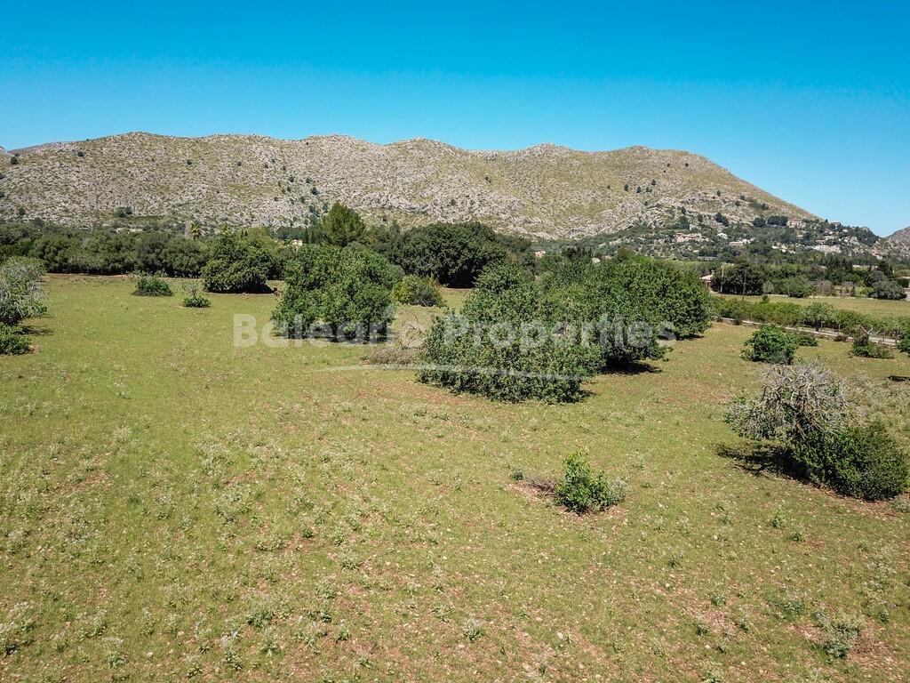 Generous country plot for sale near Puerto Pollensa in Mallorca.