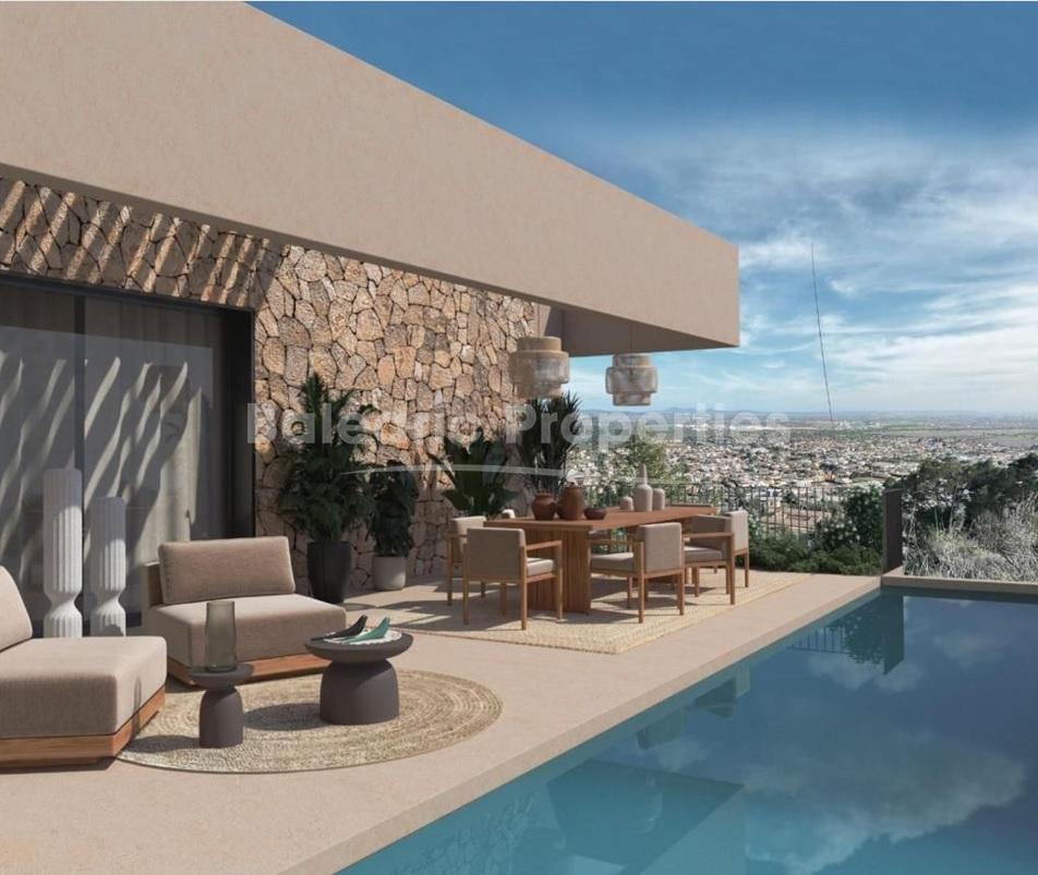 Hillside plot with a 4 bedroom villa project for sale in Bunyola, Mallorca