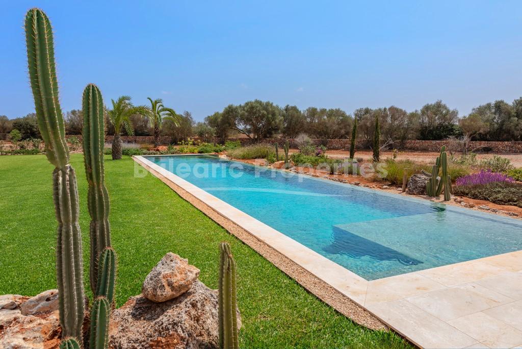 Stunning new finca with vineyard for sale in Campos, near Es Trenc, Mallorca