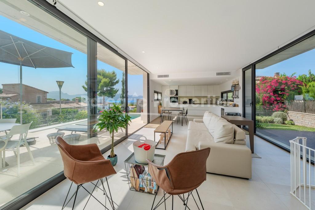 Modern sea view villa for sale in Bonaire, Alcudia, North Mallorca