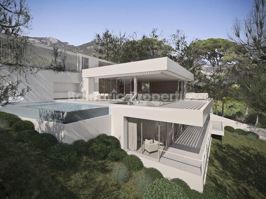 Hillside plot for sale in the sought after residential area Camp de Mar, Mallorca