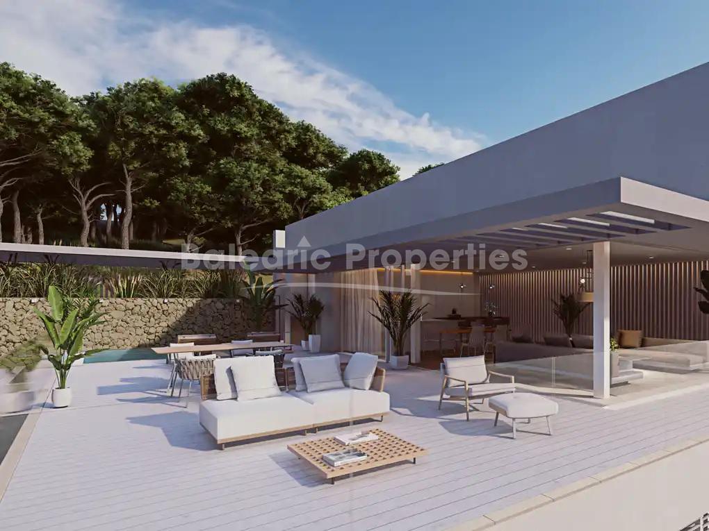 Plot with sea views and building license for sale in Camp de Mar, Mallorca