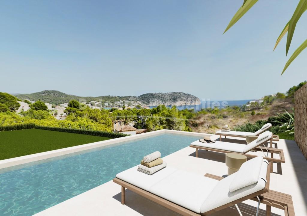 Modern luxury villa overlooking Palma Bay, for sale in Génova, Mallorca