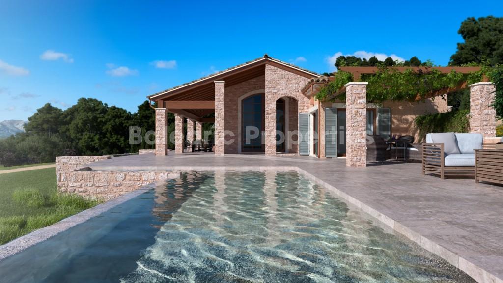Newly constructed country house for sale in Alucdia, North Mallorca