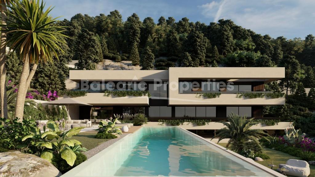 Plot with building license and project with sea views in Son Vida, Palma, for sale Mallorca