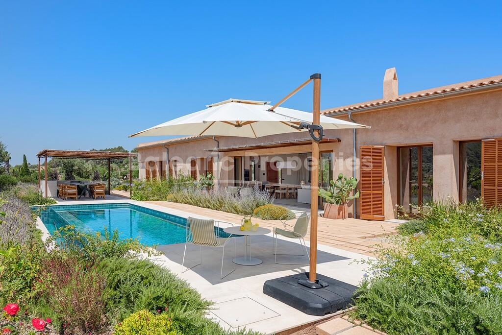 Newly built finca with full privacy for sale in Llucmajor, Mallorca southeast