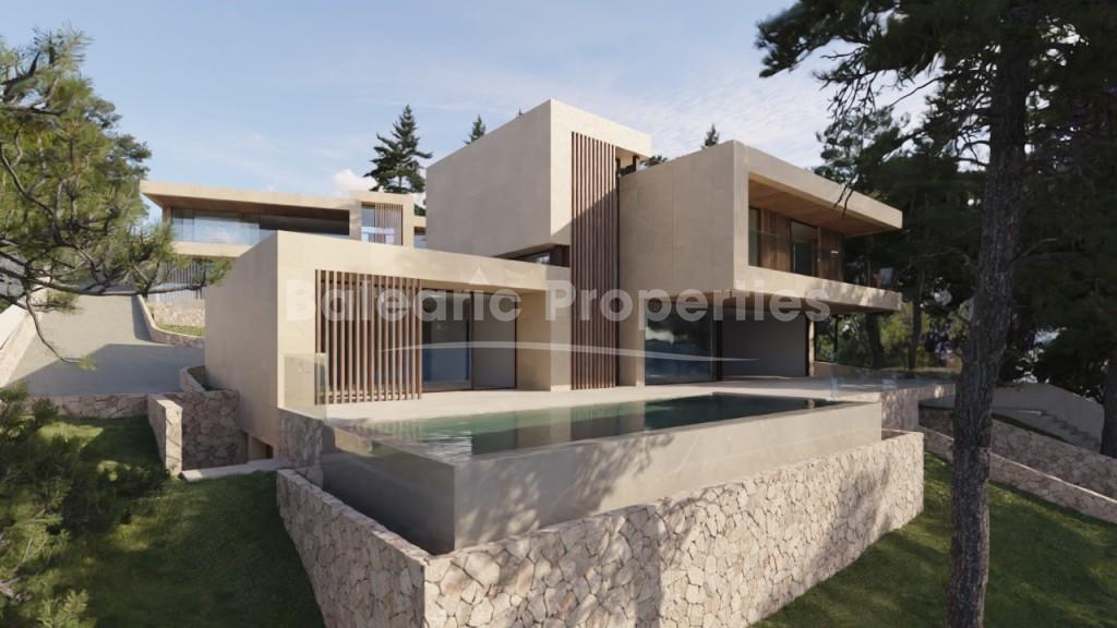 New villa for sale, second line to the sea in Alcudia, Mallorca