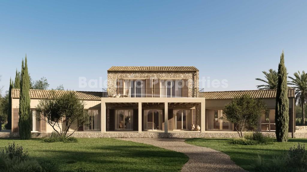 Spectacular designer hilltop property for sale in Santanyi, Mallorca