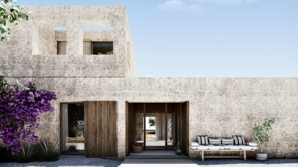 Parcela edificable con vistas abiertas a la venta en el campo en Felanitx, Mallorca