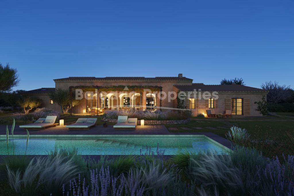 Building plot with villa project and license for sale in Binissalem, Mallorca