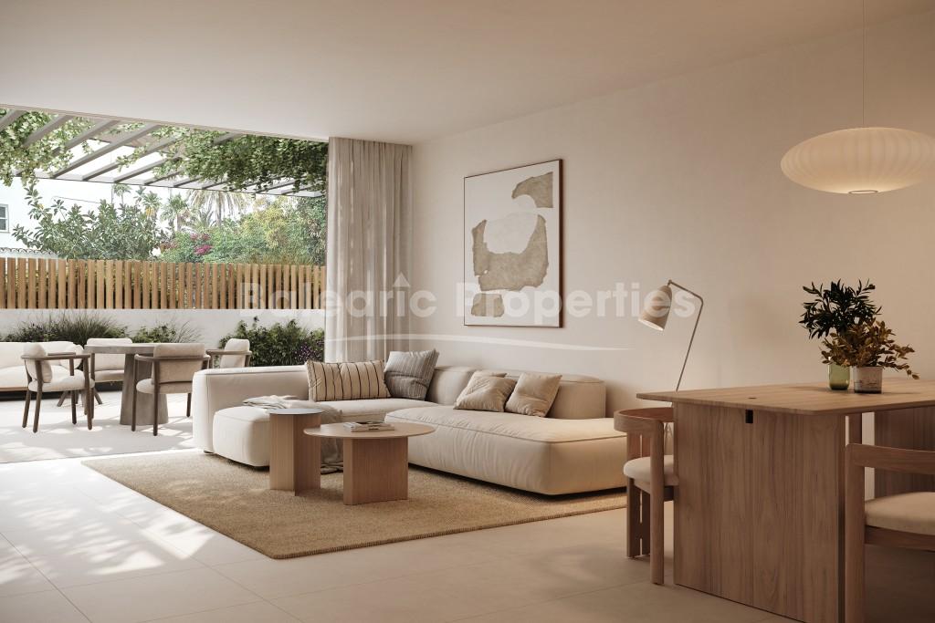 New ground floor apartment with garden for sale in, Playa den Bossa, Ibiza