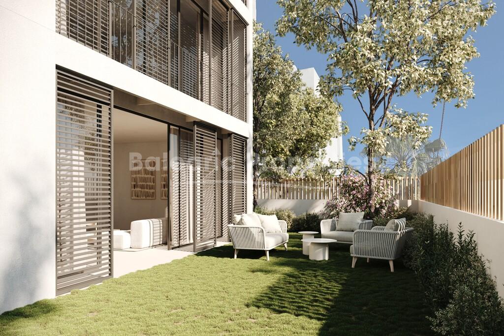 Garden apartment under construction for sale in the centre of Jesús, Ibiza