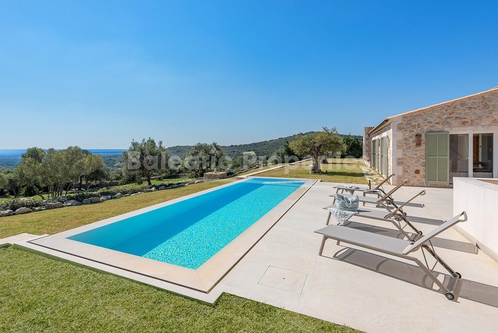 Lujosa finca con vistas al mar en venta cerca de Sant Llorenç, al noreste de Mallorca