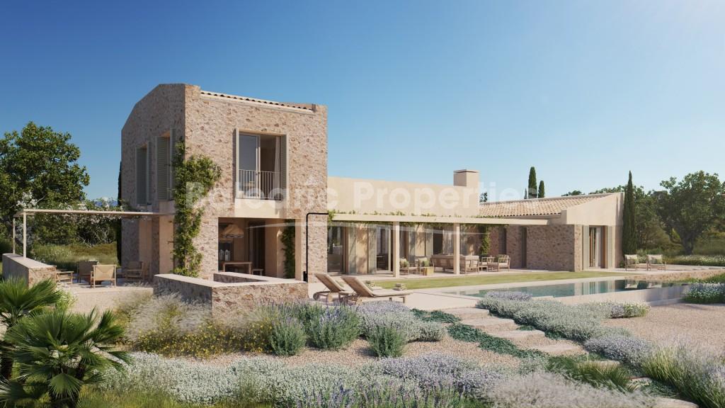 New development country home for sale in Sineu, Central Mallorca 
