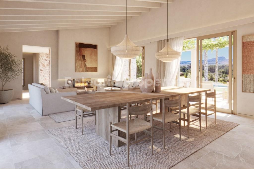 New development country home for sale in Sineu, Central Mallorca 