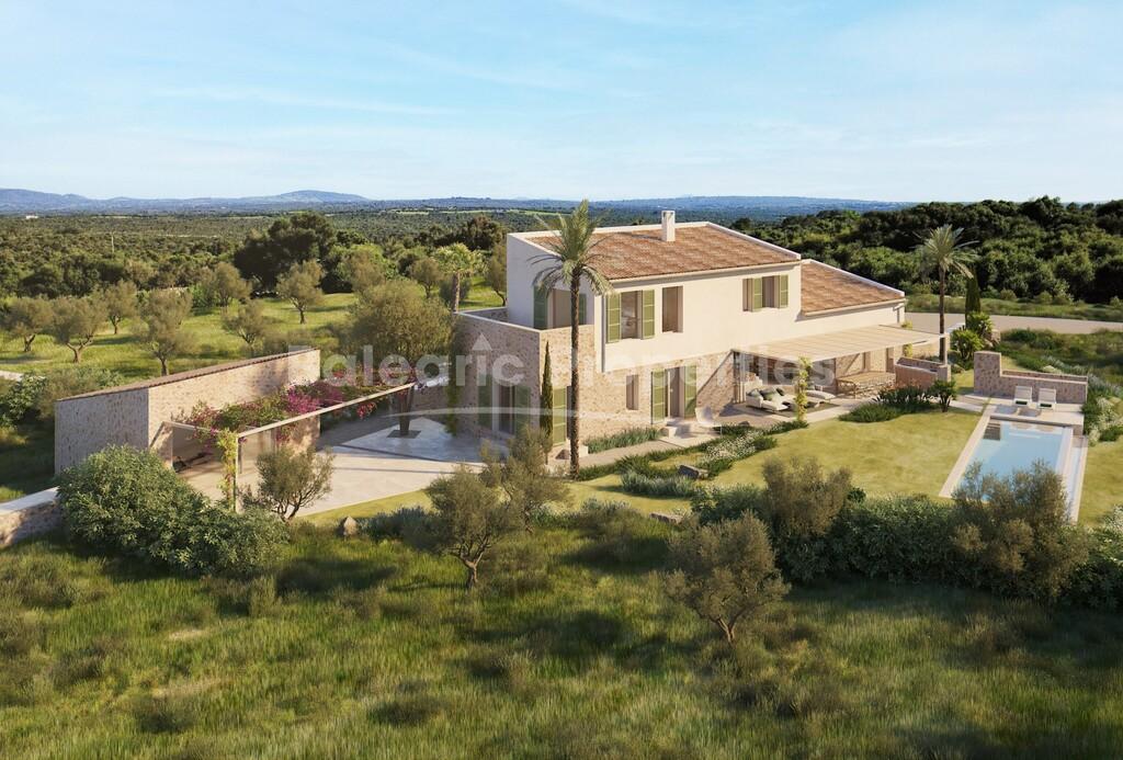 Stunning property with panoramic views for sale in Santa Margalida, northeast Mallorca