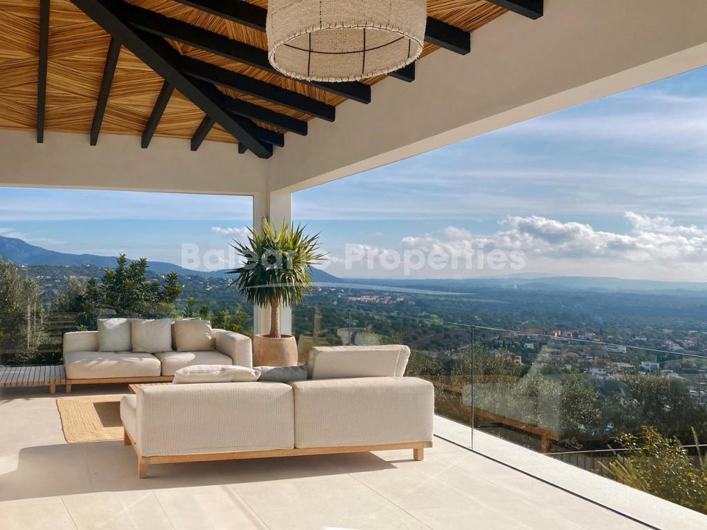 Villa mit Blick auf Palma Bucht und die Tramuntana kaufen in Sa Fontseca, Bunyola, Mallorca