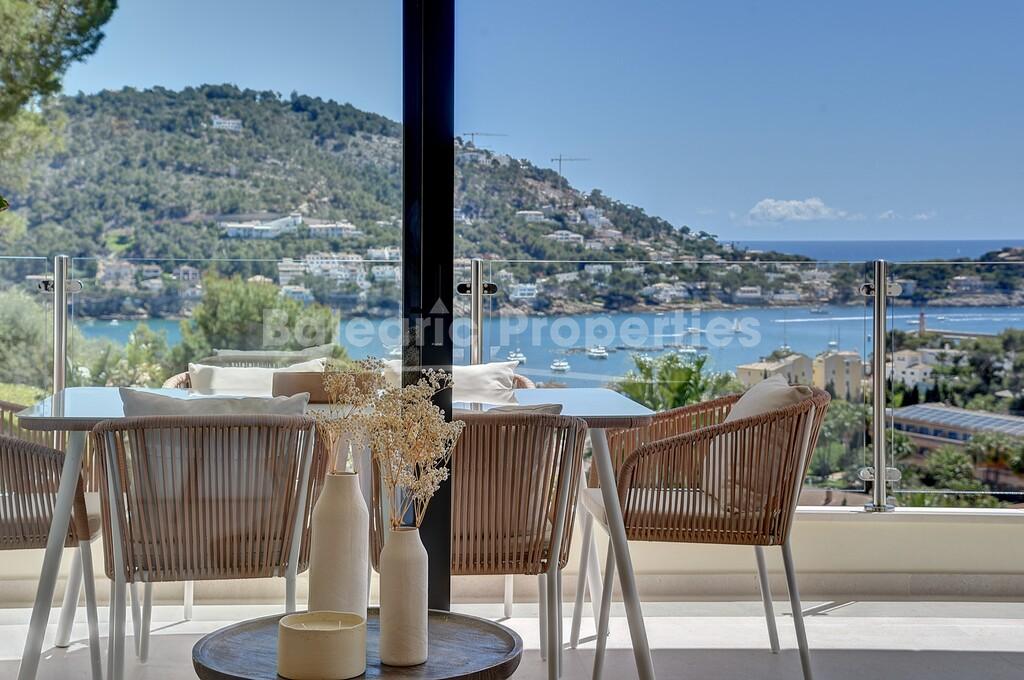 Ready to move in apartment with sea views for sale in Port d'Andratx, Mallorca