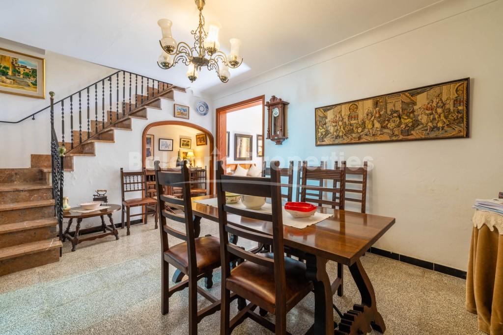 Village house for sale with loads of potential in central Pollensa, north Mallorca