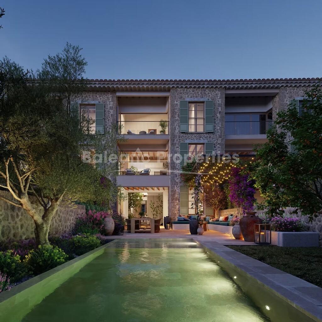3 plots witth townhouse development investment for sale in Sóller, west coast Mallorca
