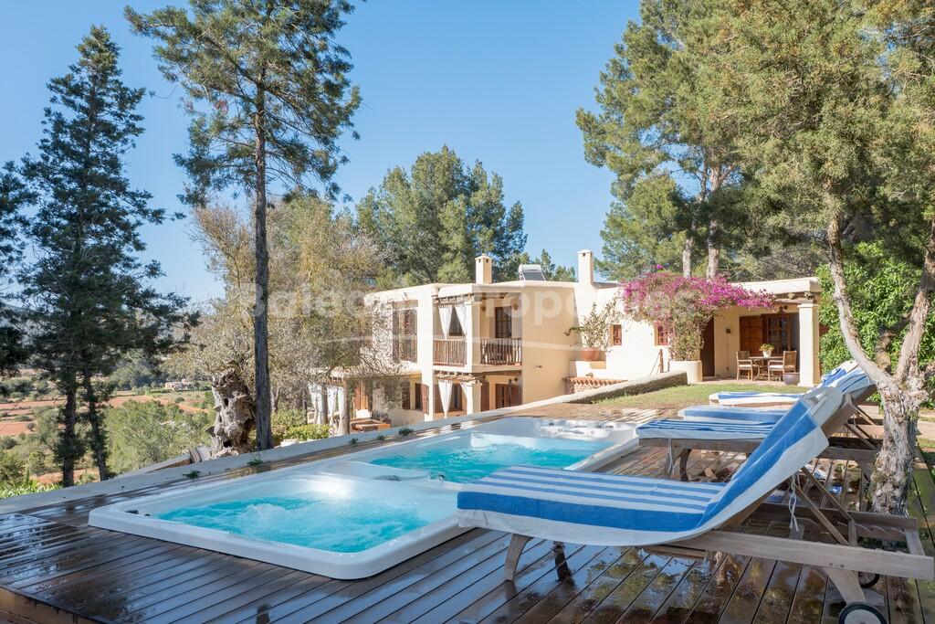 Country home with valley views for sale near San Rafael, Ibiza
