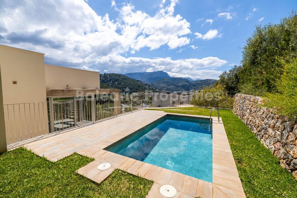 Brand new villa with harbour and mountains views for sale in Port de Soller, northwest Mallorca