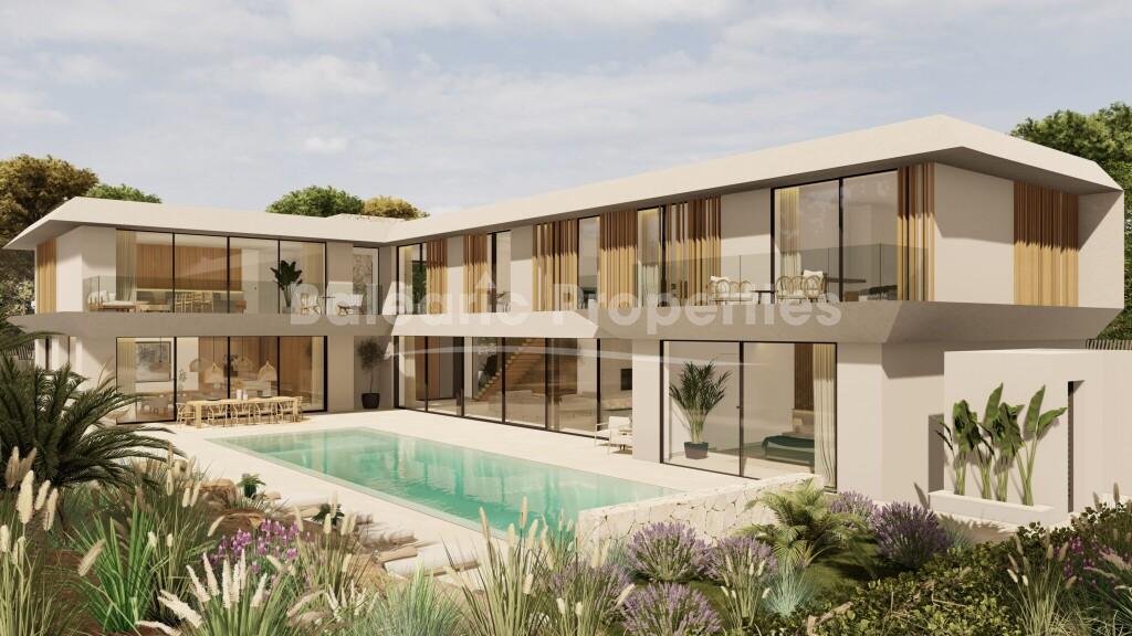 Exclusive newly built villa with pool for sale in Nova Santa Ponsa, Southwest Mallorca