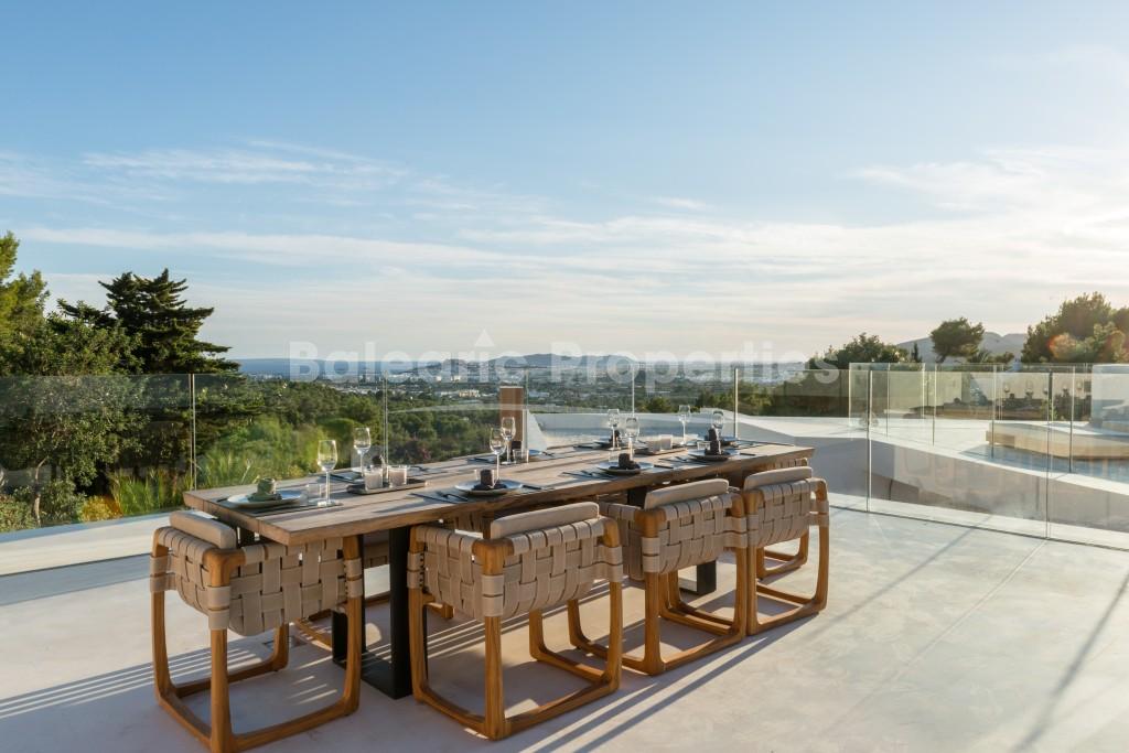 Contemporary new sea view villa for sale in Can Furnet, Ibiza.