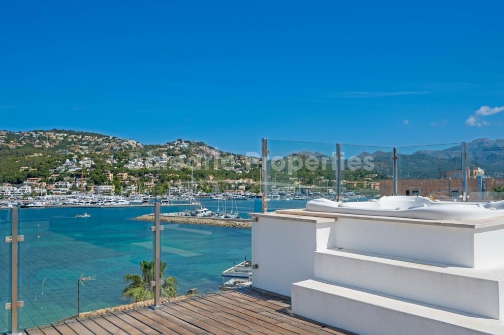 Spacious penthouse with amazing sea views for sale in Port Andratx, Mallorca