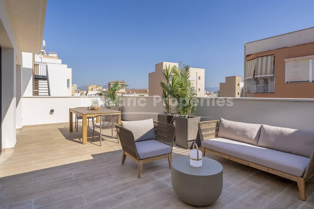 Brand new duplex penthouse with sea views for sale in Portixol, Palma de Mallorca