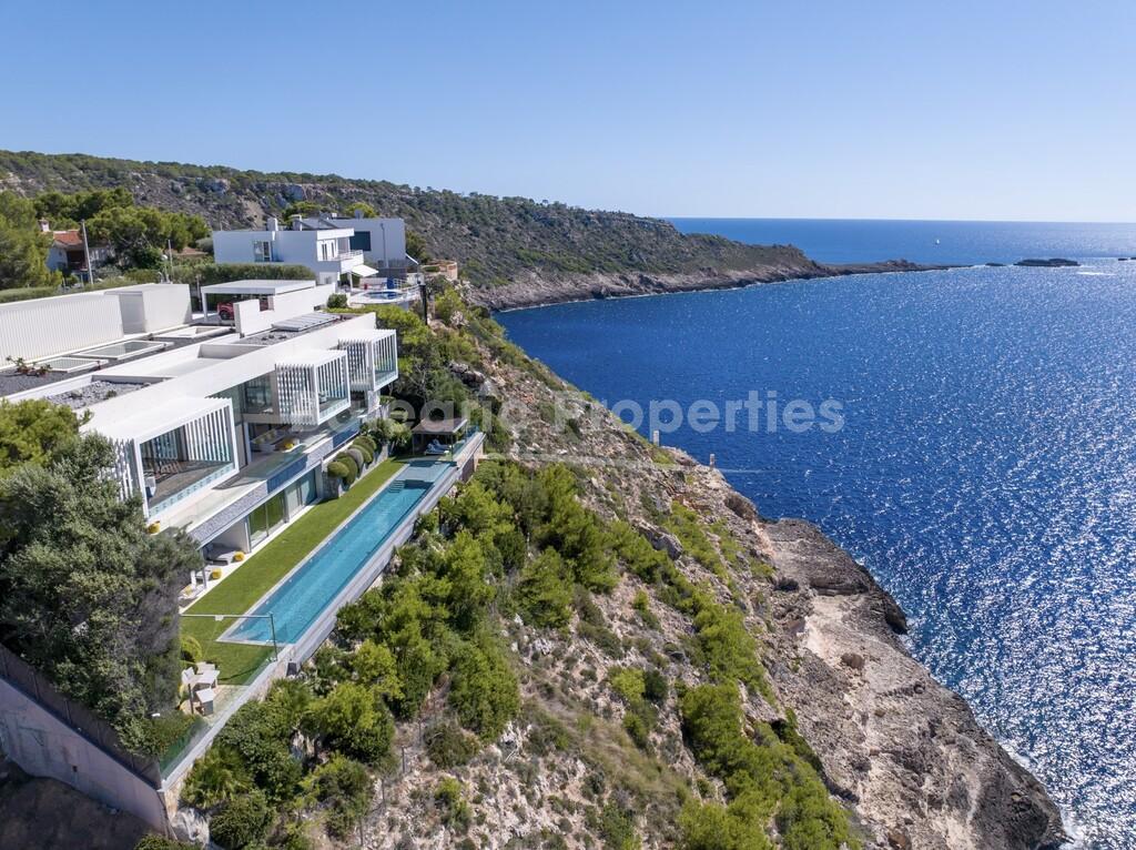 Ultimate luxury villa for sale overlooking the sea in Port Adriano, southwest Mallorca