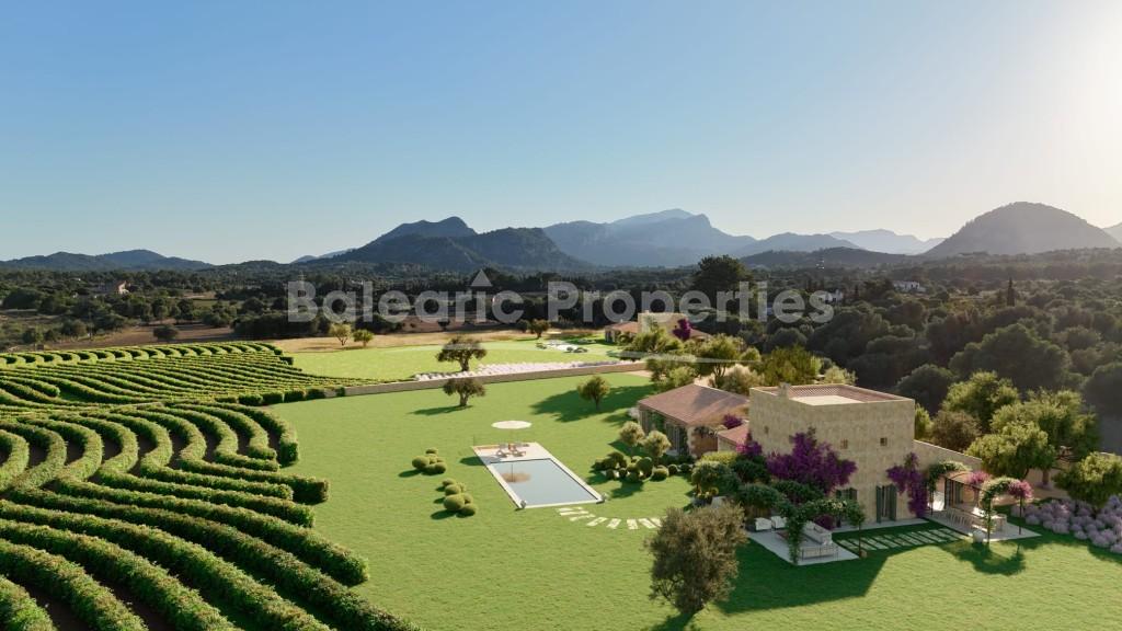 Pollensa Plot for sale with building license and project ready to start in 2025