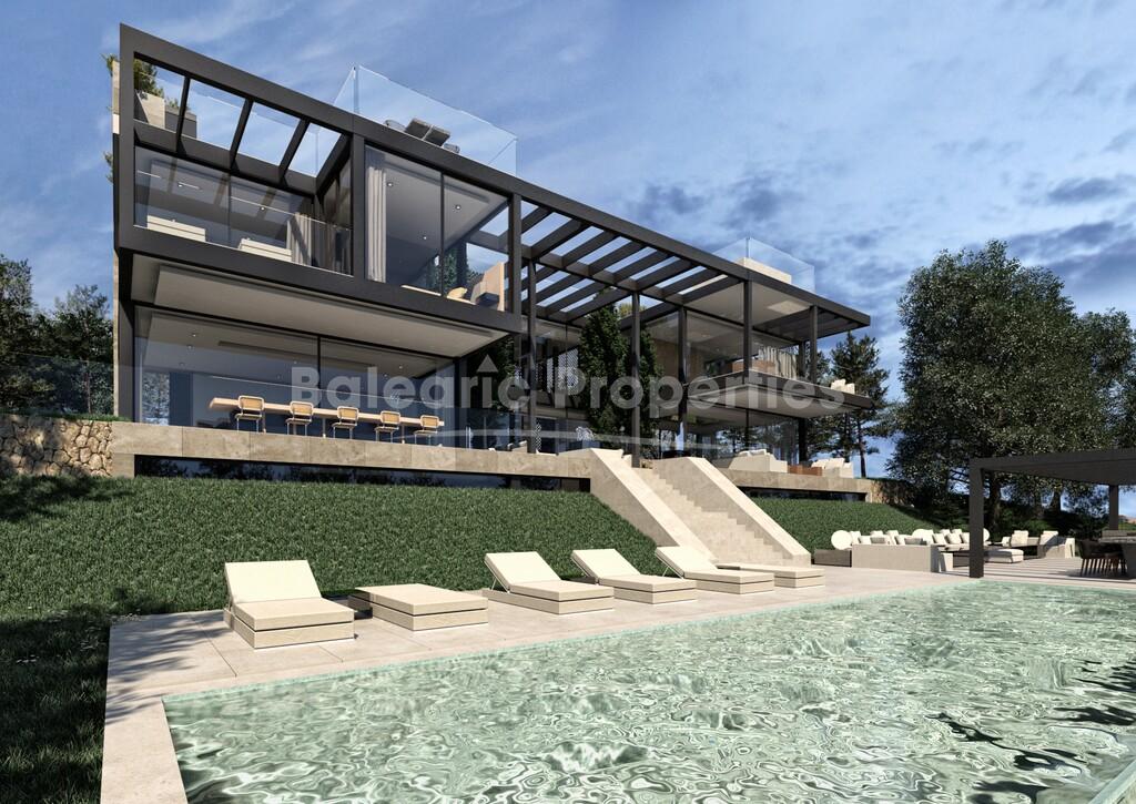 Contemporary villa with sea views for sale in Cala Vinyes, Southwest Mallorca