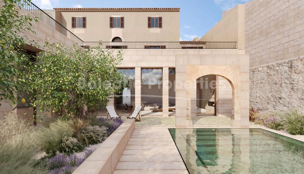 Historic house with approved project for sale in Campos, southeast Mallorca