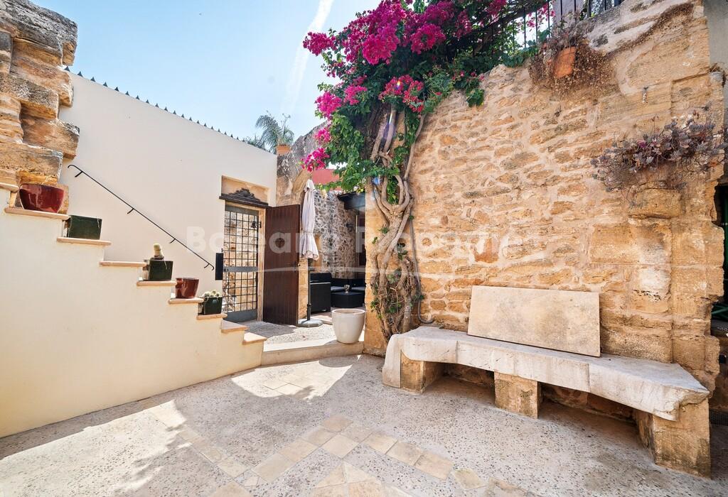 Delightful house for sale within the historic walls of Alcudia town, north Mallorca